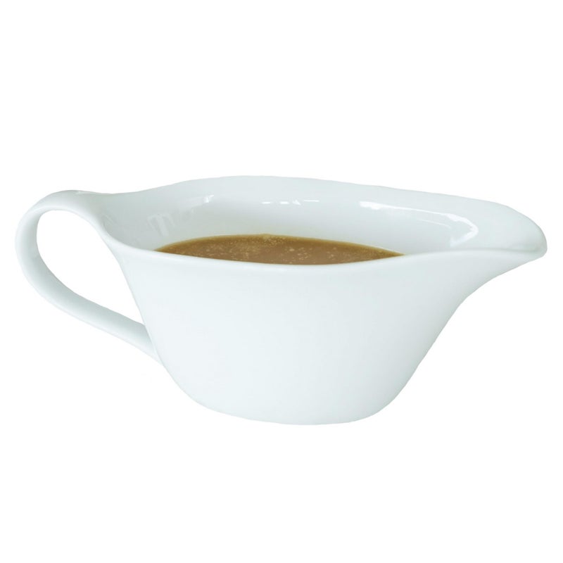 Heartland Home Heartland Home Porcelain Gravy Boat with Large Pour and Fewer Drips Large White Gravy Boat 16floz 
