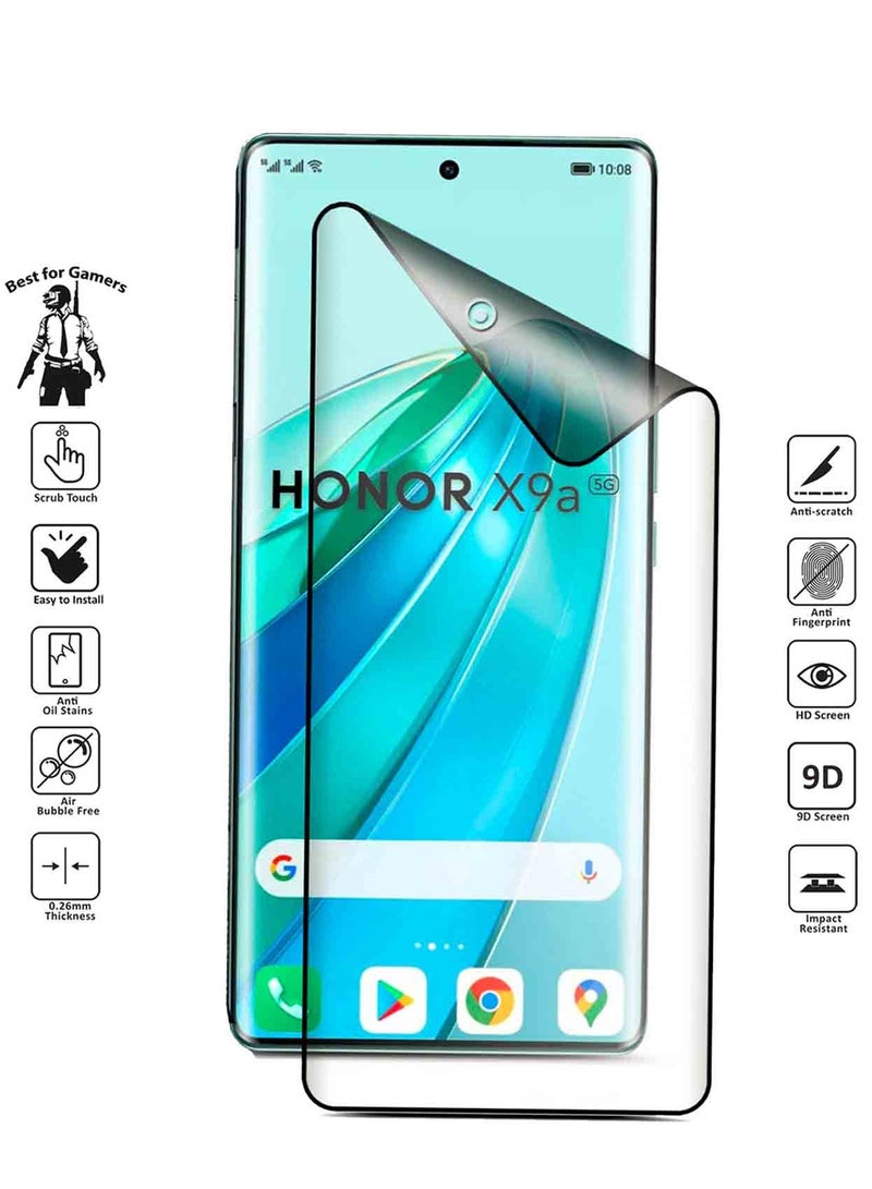 دبليو تيك واقي شاشة مرن غير لامع ومضاد لبصمات الأصابع من نانو سيراميك لهاتف Honor X9a 5G 2023 شفاف - Image 3