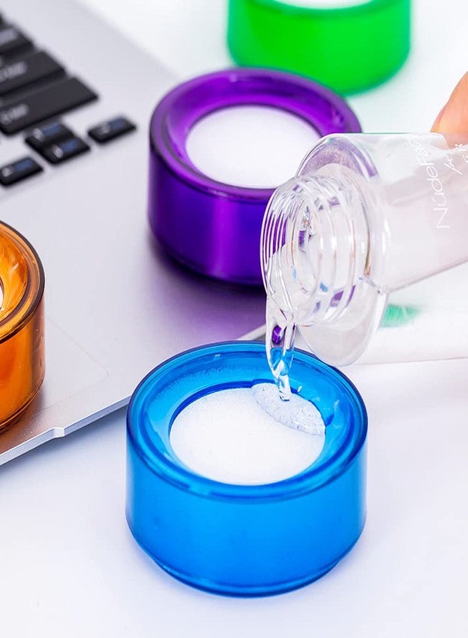 لوزين 6 قطع من إسفنجات الأصابع المبللة المستديرة مع علبة بلاستيكية، لوازم مكتبية، قسم المالية المصرفية، أداة مبللة لأطراف الأصابع لعد النقود والأوراق والفواتير والمستندات، لون عشوائي - Image 4