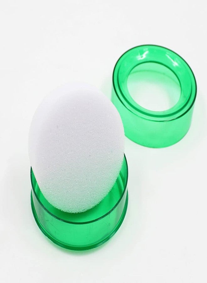 لوزين 6 قطع من إسفنجات الأصابع المبللة المستديرة مع علبة بلاستيكية، لوازم مكتبية، قسم المالية المصرفية، أداة مبللة لأطراف الأصابع لعد النقود والأوراق والفواتير والمستندات، لون عشوائي - Image 2