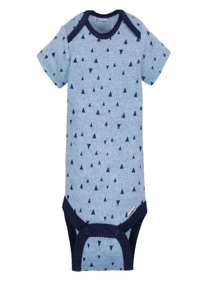 Gerber - Gerber Baby Boys 5-Pack Short Sleeve Variety Onesies Bodysuits Hedgehog 3-6 Months - Image 1