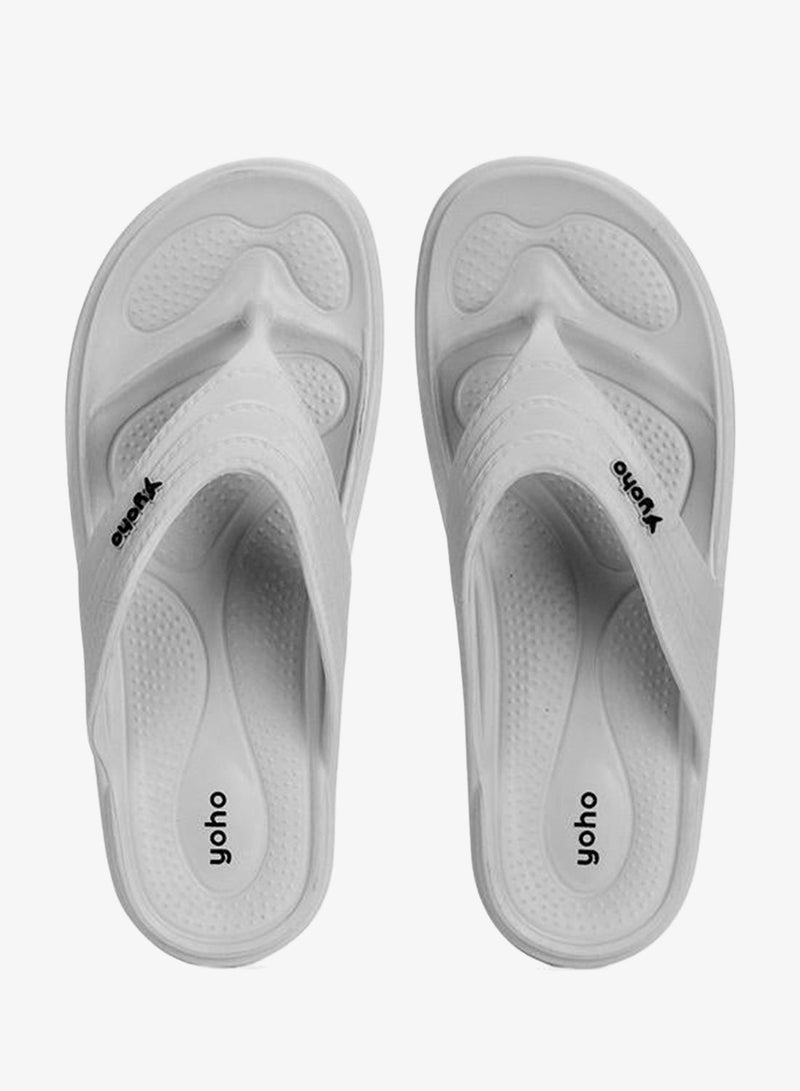 YOHO Grey Drizzle Soft Slippers - Image 1