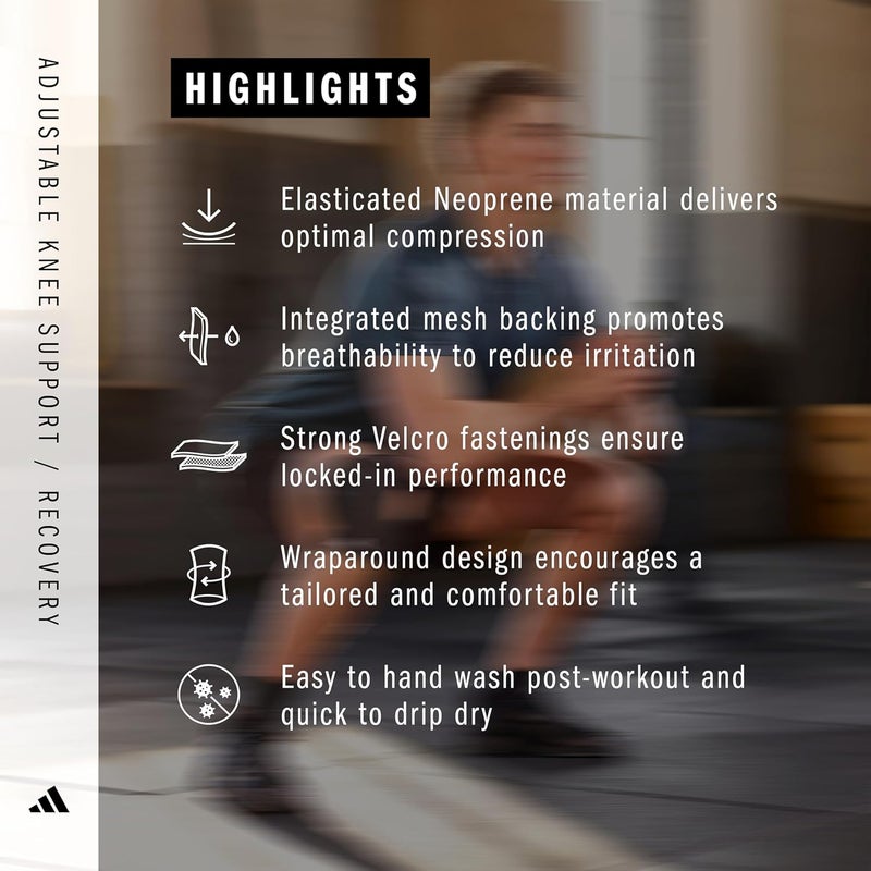 Adidas دعم الركبة القابل للتعديل من أديداس - XL - Image 5