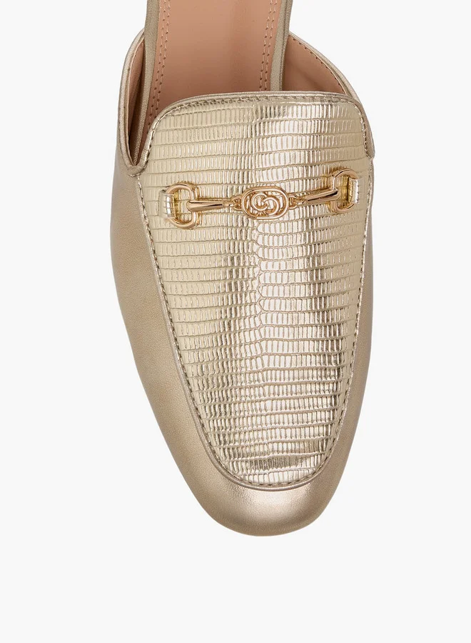 Celeste Women's Metal Accent Slip-On Mules