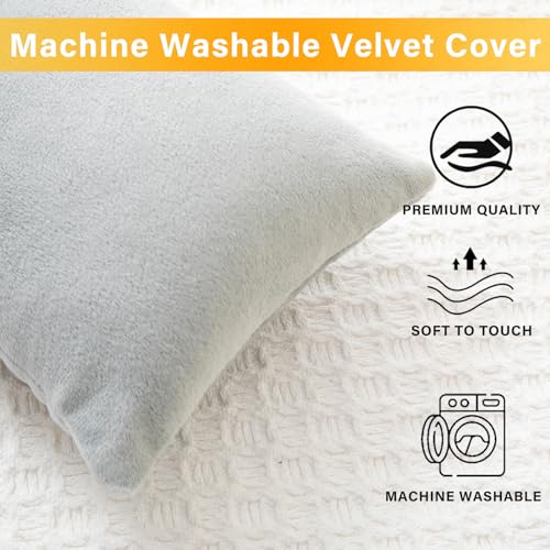 1 MIDDLE ONE 2 Pack Small Pillow, Memory Foam Mini Pillow 11 X 7 Inches for Travel, Sleeping, Nap and Neck, Knee, Lumbar Support, Tiny Cushion for Pet, Dogs (Grey) - Image 4