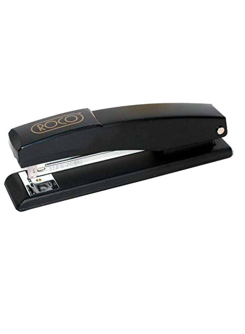 ROCO ROCO S-206 Heavy-Duty Desktop Stapler – 20 Sheet Capacity, Durable Metal Body – Black Color  - Image 3