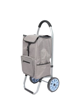 HOMEVEO Multi-purpose shopping cart with a stylish and sturdy design with large storage pockets and features durable, non-slip foam wheels with a comfortable handle for hand comfort.  - Image 1