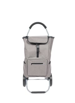HOMEVEO Multi-purpose shopping cart with a stylish and sturdy design with large storage pockets and features durable, non-slip foam wheels with a comfortable handle for hand comfort.  - Image 2