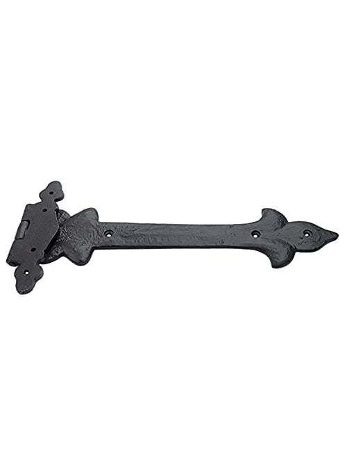 Adonai Hardware Adonai Hardware Adonijah Antique Cast Iron Strap T Hinge 12 X 2 Pack Matte Black for Barn Doors Gates Shutters Garages Wooden Box Fences Sheds Furniture Chest and Trunks  - Image 4