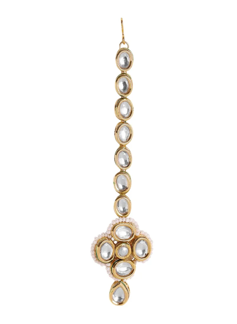 برياسي Kundan Studded Maang Tikka Head Jewellery