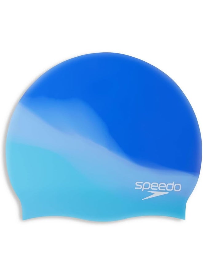 Speedo Multi Colour Silicone Swim Cap - Image 1