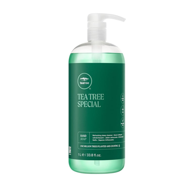 Tea Tree Hand Soap, Liquid Hand Wash with Tea Tree, Deep Cleans + Refreshes, 33.8 fl. oz. - Image 1
