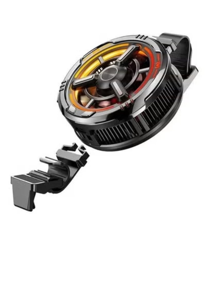 Memo CX09 Magnetic Mobile Phone Cooling Fan – High-Speed Radiator Cooler with Fast Heat Dissipation – Ultra-Quiet Portable USB Powered Smartphone Cooler – Ideal for Gaming, Live Streaming, Charging, and Extended Use – Magnetic Mount, Lightweight & Durable  - Image 1