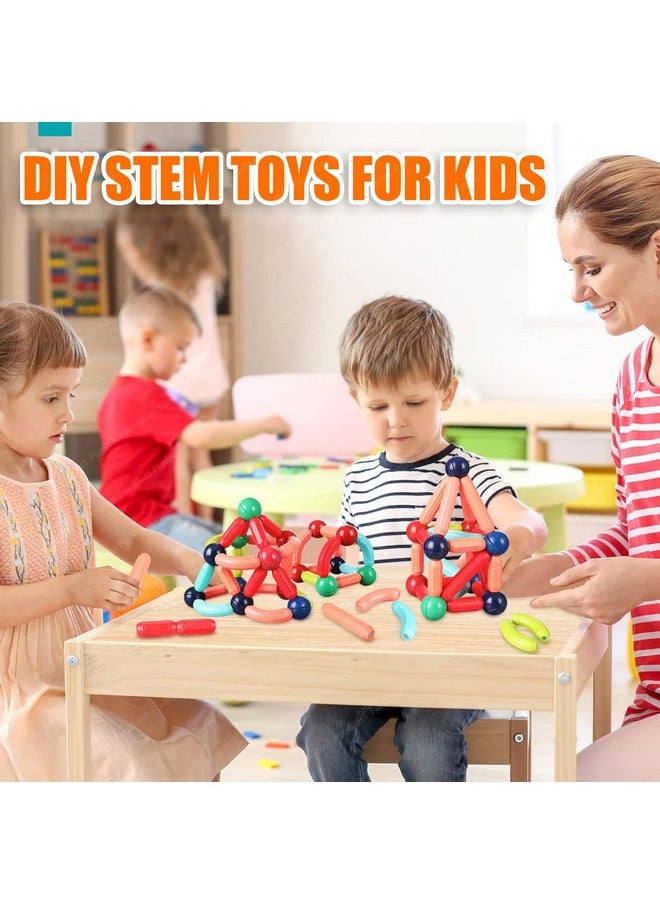 FunBlast FunBlast Magnetic Sticks Building Blocks for Kids - 42 Pcs Stick Blocks for Kids, DIY STEM Toys for Kids, Building & Construction Toys, Brain Game Toys for 3+ Year Old Kids Boys, Girls (42 Pcs)  - Image 5