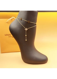 Thin Size Gold Plated Brass Stylish Ghungroo Golden Anklets, Handcrafted Anklets, Indian anklets, and Gold ankle bracelet pair for women