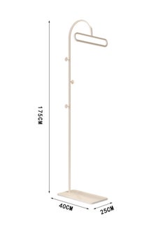 D&L Ultimate Space Saver White Arch Coat Rack 175Cm Heavy Duty Multi-Functional Clothes Hanger Stand For Stylish Homes & Hotels Half-Round Design Durable Metal Sleek Organization  - Image 5