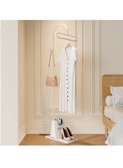 D&L Ultimate Space Saver White Arch Coat Rack 175Cm Heavy Duty Multi-Functional Clothes Hanger Stand For Stylish Homes & Hotels Half-Round Design Durable Metal Sleek Organization  - Image 2