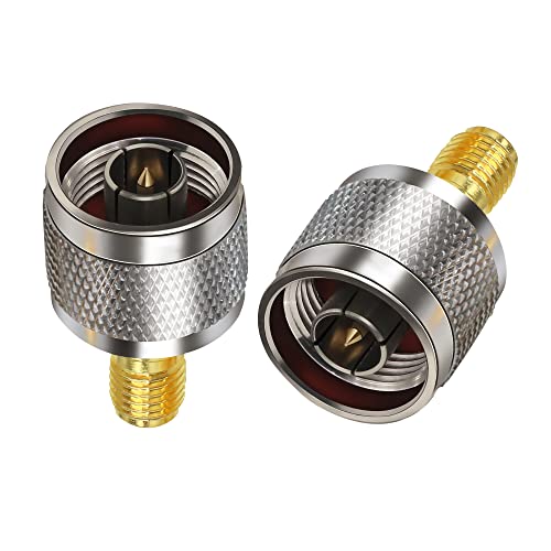 TUOLNK SMA Female to N Male Connector N-Type Male Plug to SMA Female Jack RF Coax Adapter for Wi-Fi Antenna Extension Cable 2pcs - Image 4