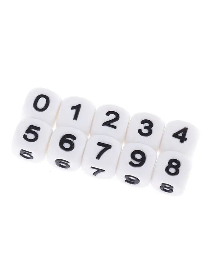 Rumix 33pcs Mixed Color Silicone Alphabet Square Letter Beads For Bracelet Necklace Keychain DIY Craft Making Anti Loss Pendant Graduation Gift Bag Ornament - Image 5