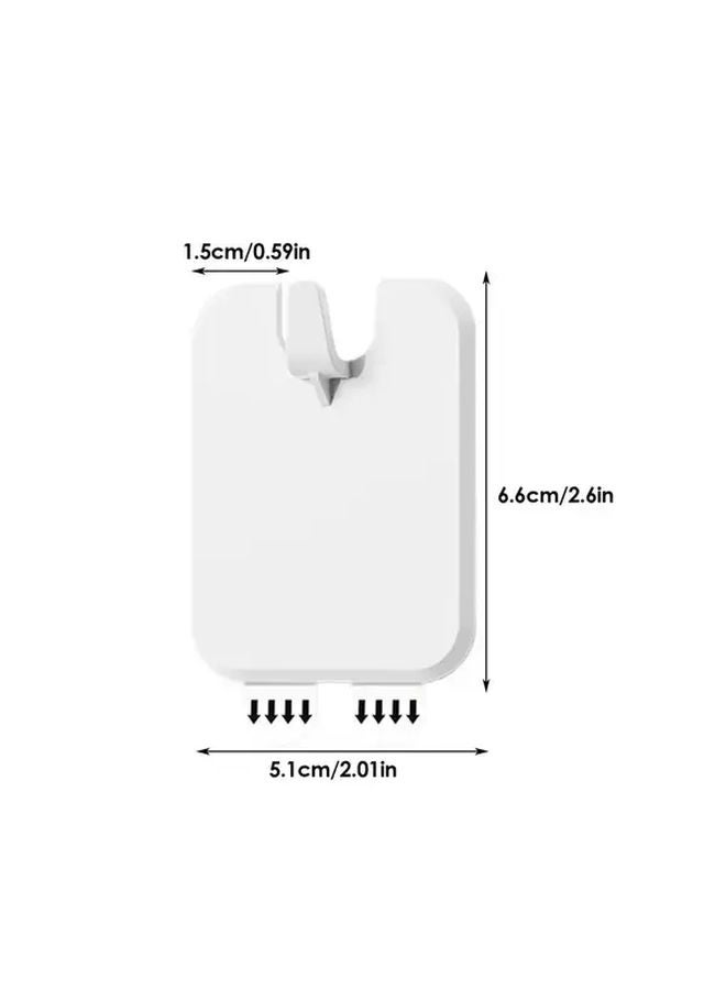White 5pcs Strong Adhesive Photo Frame Hanger No Drill Mounting Picture Hook - Image 4