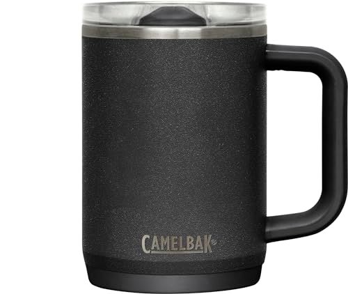 CamelBak Thrive Insulated Stainless Steel Mug Leak Resistant Design for Hot and Cold Drinks and Everyday Travel 16oz Black - Image 1
