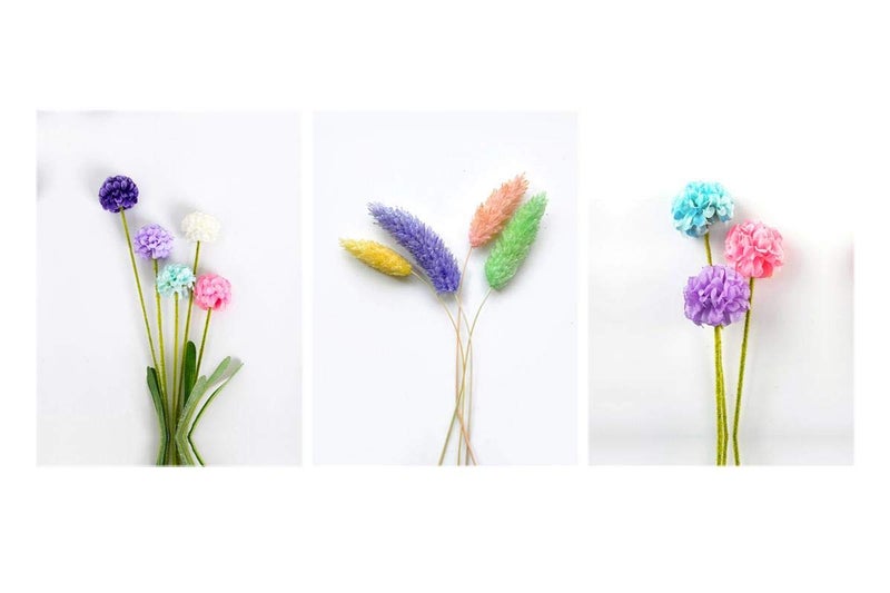 SAF paintings Flower Multieffect UV Textured Panel Painting (Set of 3, 12 Inches X 27 Inches (SANFC12063) SANFC12063 - Image 2
