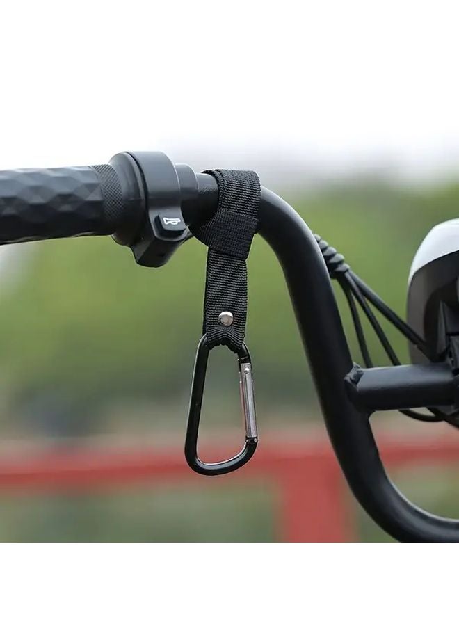 Red Motorcycle Bicycle Helmet Lock Holder Aluminum Alloy Handlebar Hook With Sturdy Buckle - Image 3