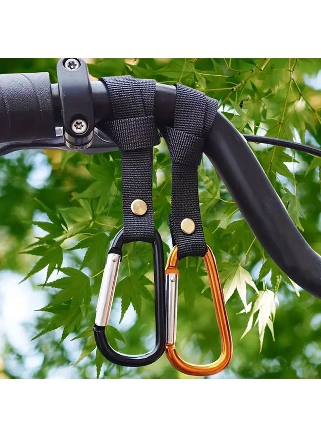 Red Motorcycle Bicycle Helmet Lock Holder Aluminum Alloy Handlebar Hook With Sturdy Buckle - Image 2