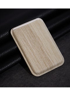 Weave Magnetic Wallet Compatible with MagSafe for iPhone 16 15 14 13 12 Pro Max Plus Model, None-Cutout Mag 3 Safe Card Holder Stick on for Apple Cell Phone
