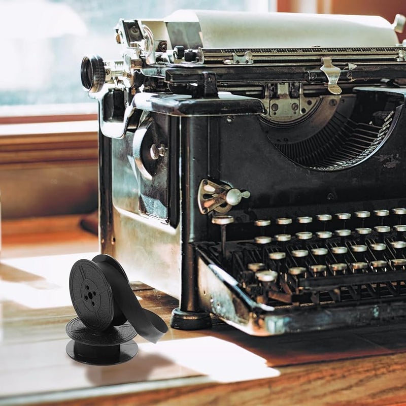 بكرة شريط الكتابة باللون الأسود للآلات الكاتبة المحمولة القديمة للاستخدام في المنزل والمكتب - Image 5
