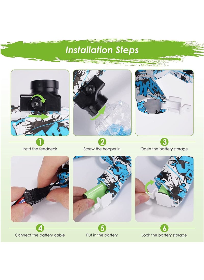 LEDIN - Gel Blaster Gun M416 Gel Blaster Gel Gun with 10000 Rounds of Water Balls Gel Ball Blaster With Goggles Electric Gel Blaster Upgraded Version Gel Gun Blaster - Image 1