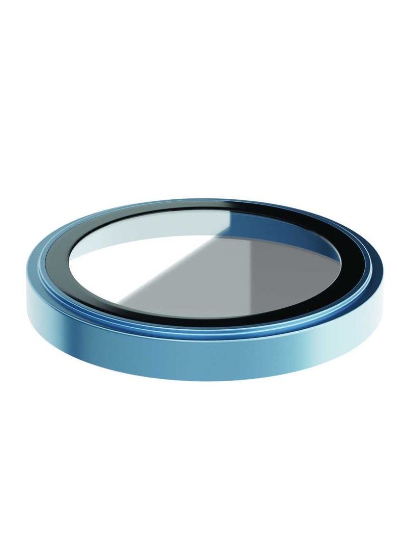 LEVELO Lucent Duo 9H Hardness Camera Lens Protector for iPhone 15 / 15 Plus - Blue  - Image 3