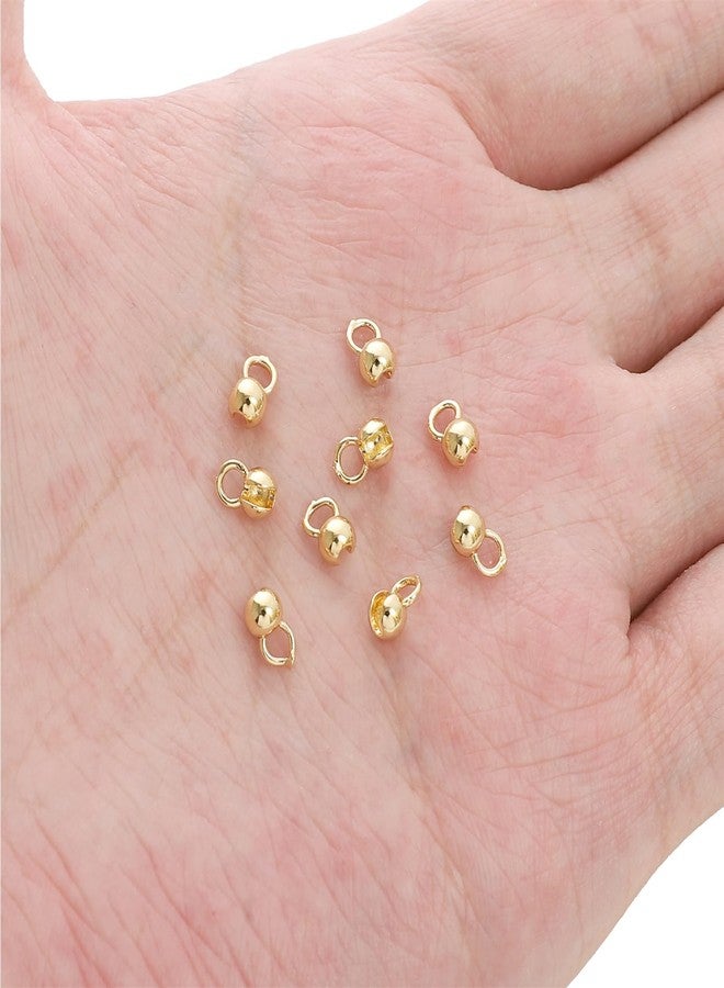 BEADIA 14K Gold Plated Open Crimp Beads 4x6mm 30pcs for Jewelry Making Findings - Image 5