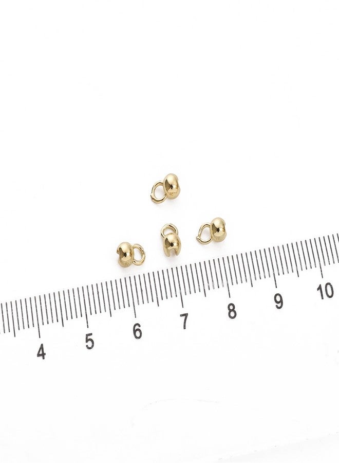 BEADIA 14K Gold Plated Open Crimp Beads 4x6mm 30pcs for Jewelry Making Findings - Image 3