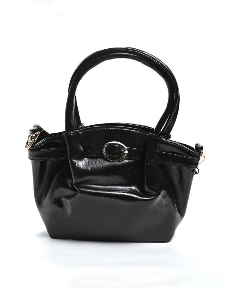 شنطة صغيرة جلد عصرية بمقبض مزدوج - Image 1