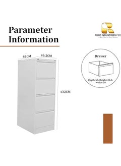 Steel 4 Drawers Filing Cabinet White 132x46.5x62cm - pzsku/ZB635DB421B3236317CCBZ/45/_/1715801042/08eba541-a0f3-4e0d-b28c-2569ba0c1e86