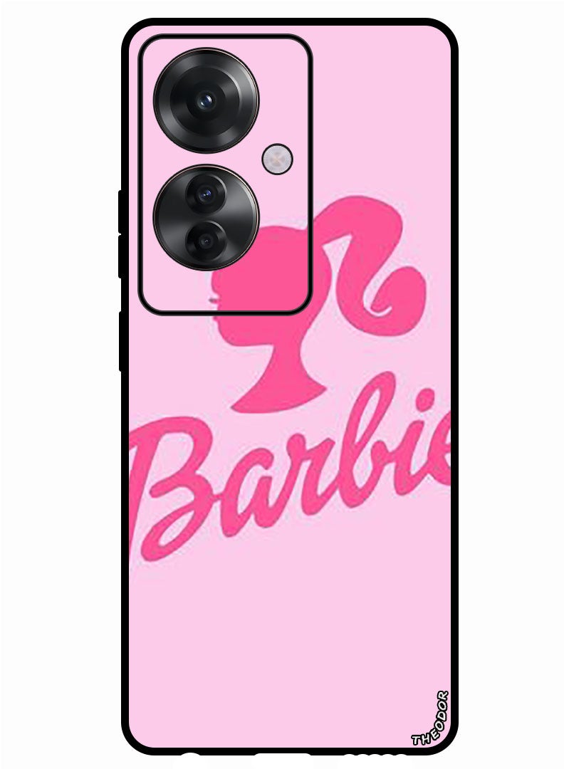 Theodor Protective Case Anti Scratch Shock Proof Bumper Cover For Oppo Reno 11F Barbie - Image 1