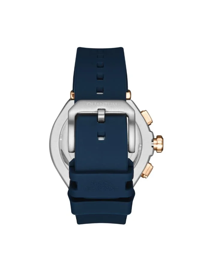 Quantum Men's Silicone Chronograph Watch HNG1010.599 - 50 mm