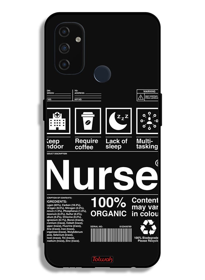 Tolwak OnePlus Nord N100 Protective Case Cover Nurse Sticker - Image 2