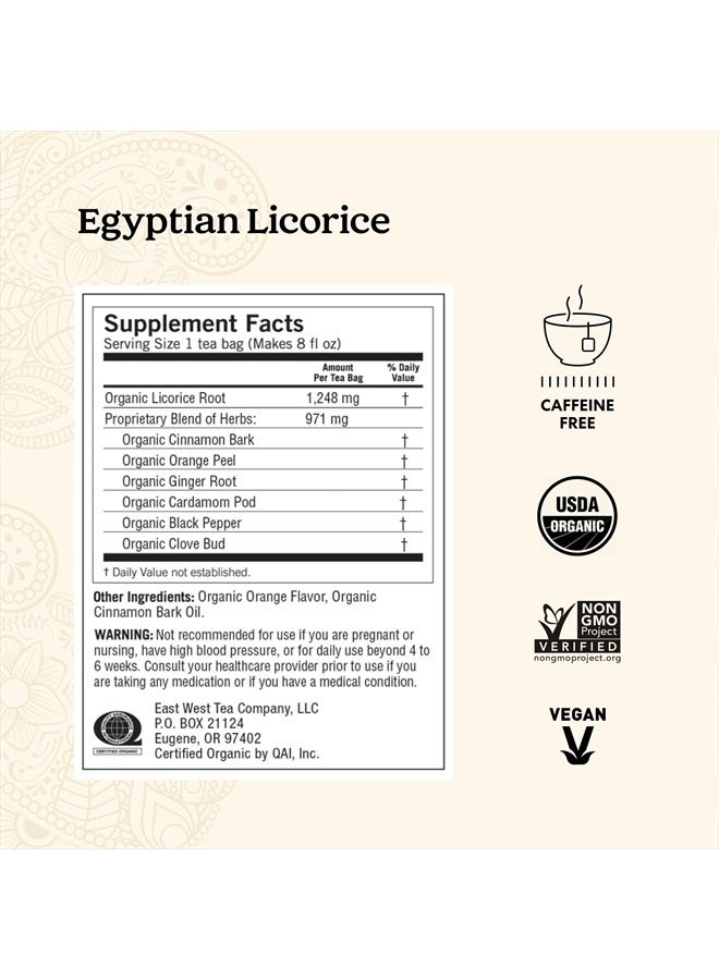 YOGI Tea - Egyptian Licorice Tea (6 Pack) - Warming and Naturally Spicy Sweet - Soothing and Caffeine Free - 96 Organic Herbal Tea Bags  - Image 3