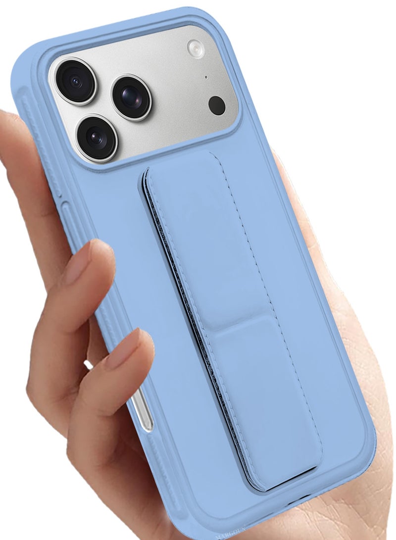 2 Packs Premium PU Leather Case for iPhone 17 Pro Max with Stand Function Shockproof and Anti Scratch Finger Grip with 3D Screen Protector - Image 4