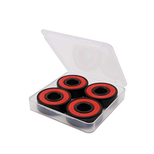 Z-First High Speed 608RS Hybrid Black Ceramic Bearings for Longboard, Inline Skates, Skateboard, Scooters, Skateboard and More (Pack of 4, Black) - Image 5