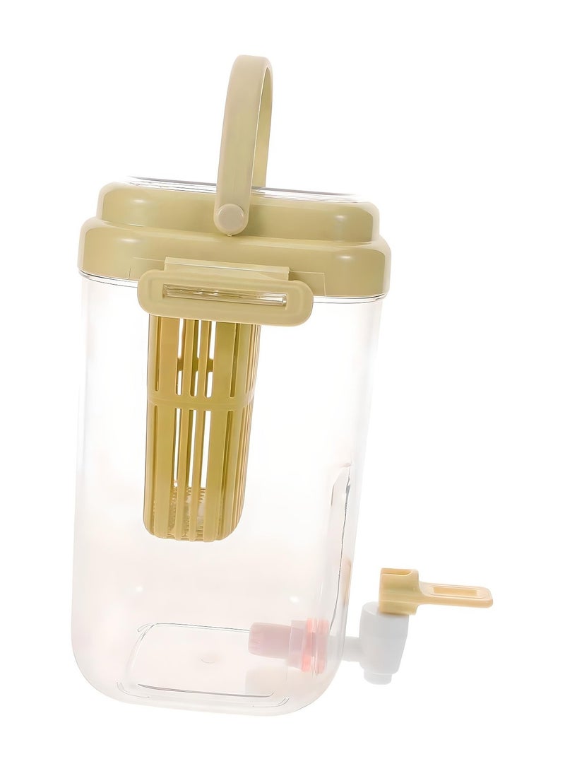 4L Cold Beverage Dispenser with Spigot – Large Capacity Fridge Drink Jug with Handle for Juice, Water, Iced Tea, Picnic & Outdoor Use  - Image 2