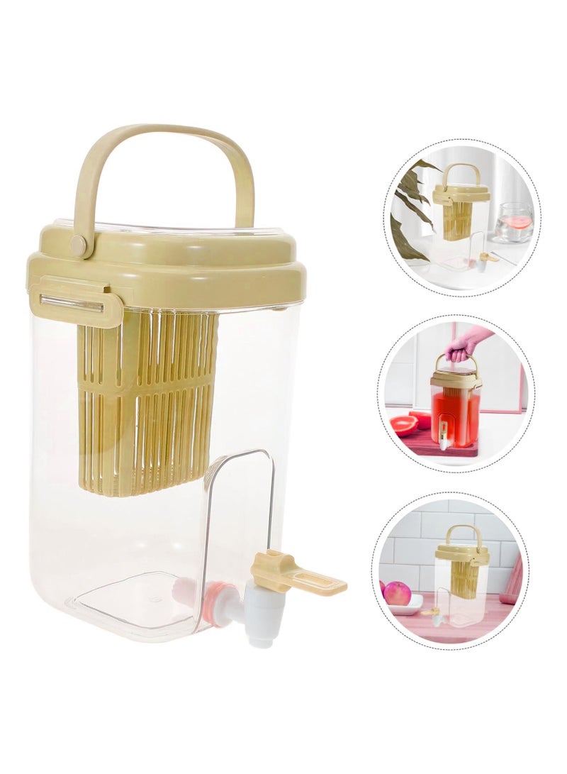 4L Cold Beverage Dispenser with Spigot – Large Capacity Fridge Drink Jug with Handle for Juice, Water, Iced Tea, Picnic & Outdoor Use  - Image 3
