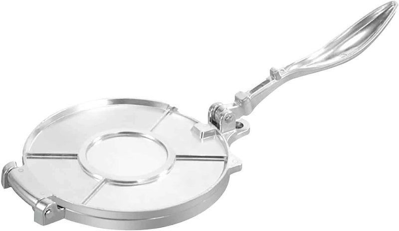cheekyglo Manual Tortilla Press 8 Inch Tortilla Maker - Cake Dough Press, Aluminum Stainless Steel Color Cake Press Multi-Function Manual Tortilla Dough Press Shaper Kitchen Tool - Image 1