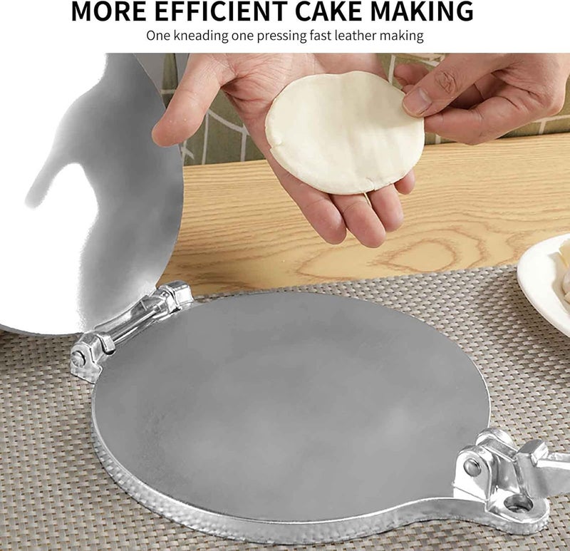cheekyglo Manual Tortilla Press 8 Inch Tortilla Maker - Cake Dough Press, Aluminum Stainless Steel Color Cake Press Multi-Function Manual Tortilla Dough Press Shaper Kitchen Tool - Image 4