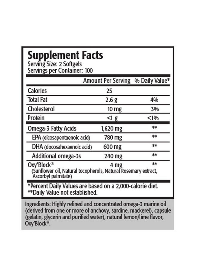 Res-Q 1250 Omega-3 Fish Oil Capsules - Image 2