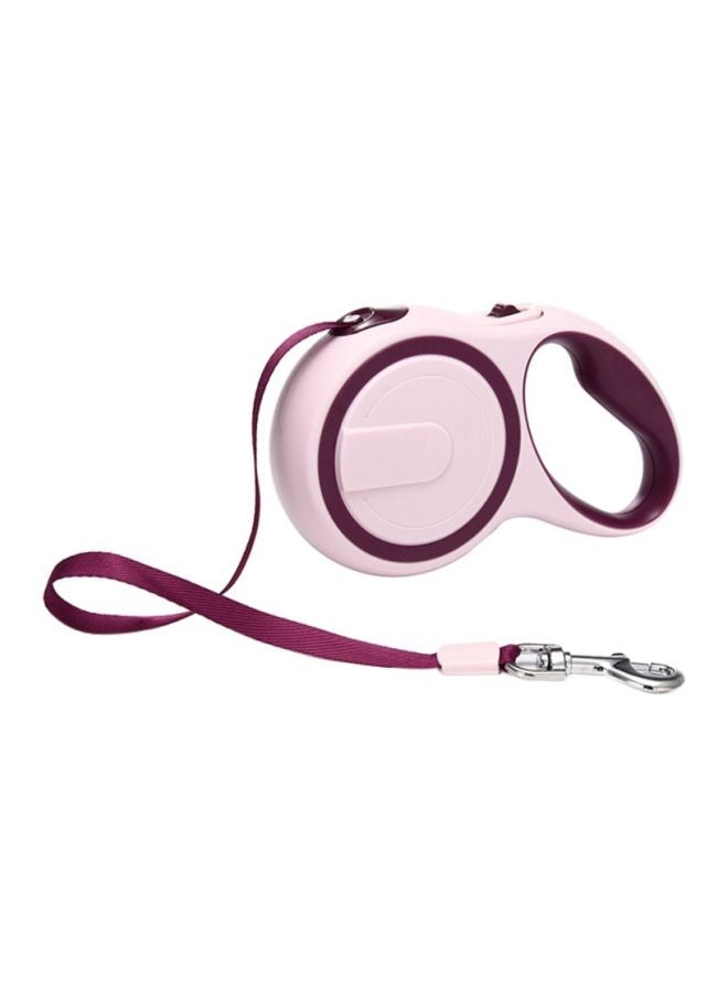 Loquat Automatic Retractable Leash Pink/Maroon - Image 1