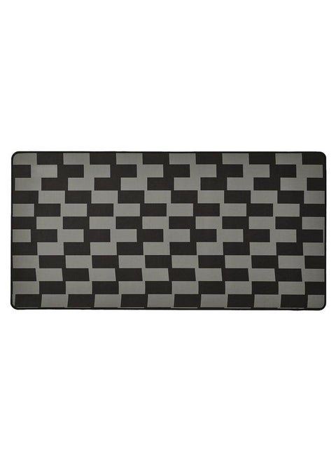 Gaming mouse pad, black/grey patterned, 40x80 cm