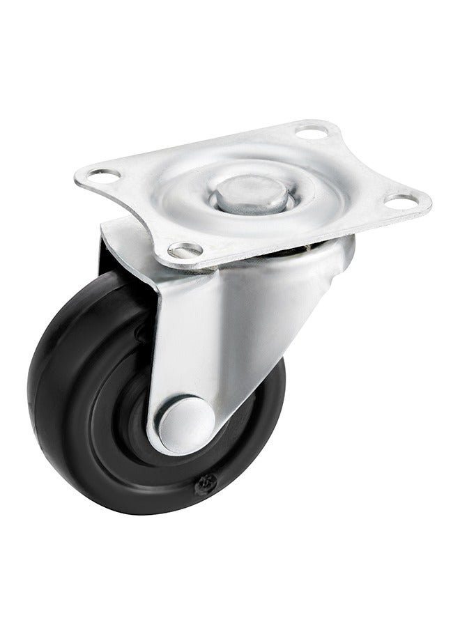 BMB tools 50mm Black PP Caster Wheels 4 Pieces Set with Ball Bearing Swivel Plate Smooth Rolling Non-Marking for Furniture Office Chairs Trolleys Workbenches Everyday Use - Image 3